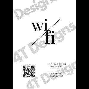 Scannable WiFi Printout